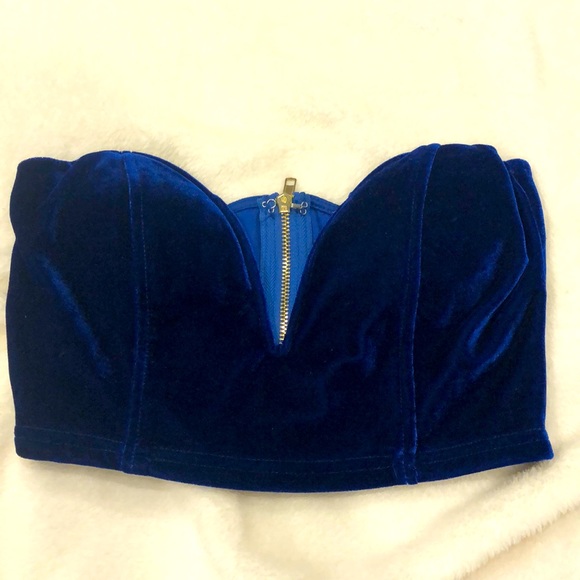Royal blue TOBI crop top - Picture 1 of 2